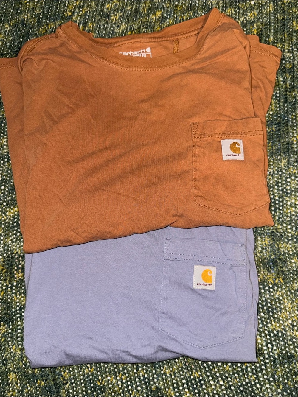 Carhartt Women's Loose Fit Shirt Bundle — Brown/Blue